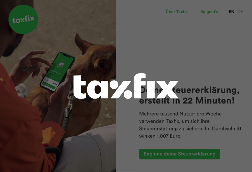 Taxfix ist die Steuer-App für deine Steuererklärung